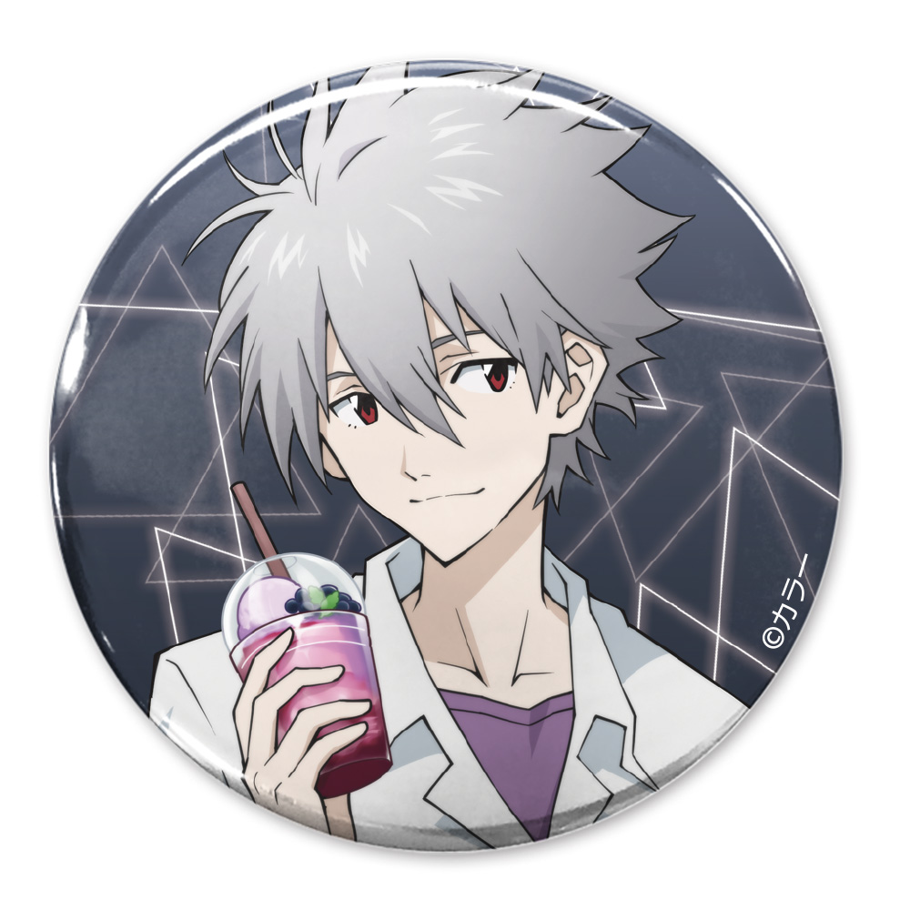 描き下ろし 渚カヲル 65mm缶バッジ 制服Ver. [EVANGELION] | 公式