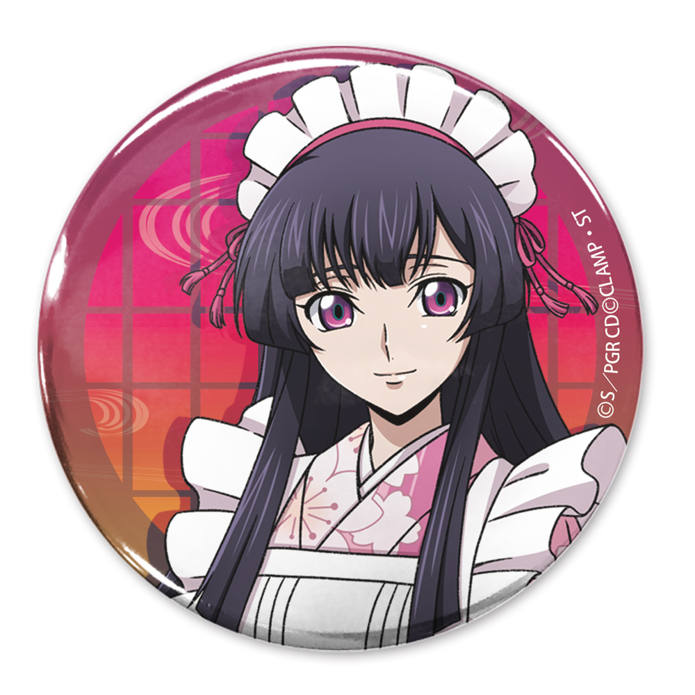 描き下ろし 皇 サクヤ 65mm缶バッジ 和風メイドVer. [コードギアス