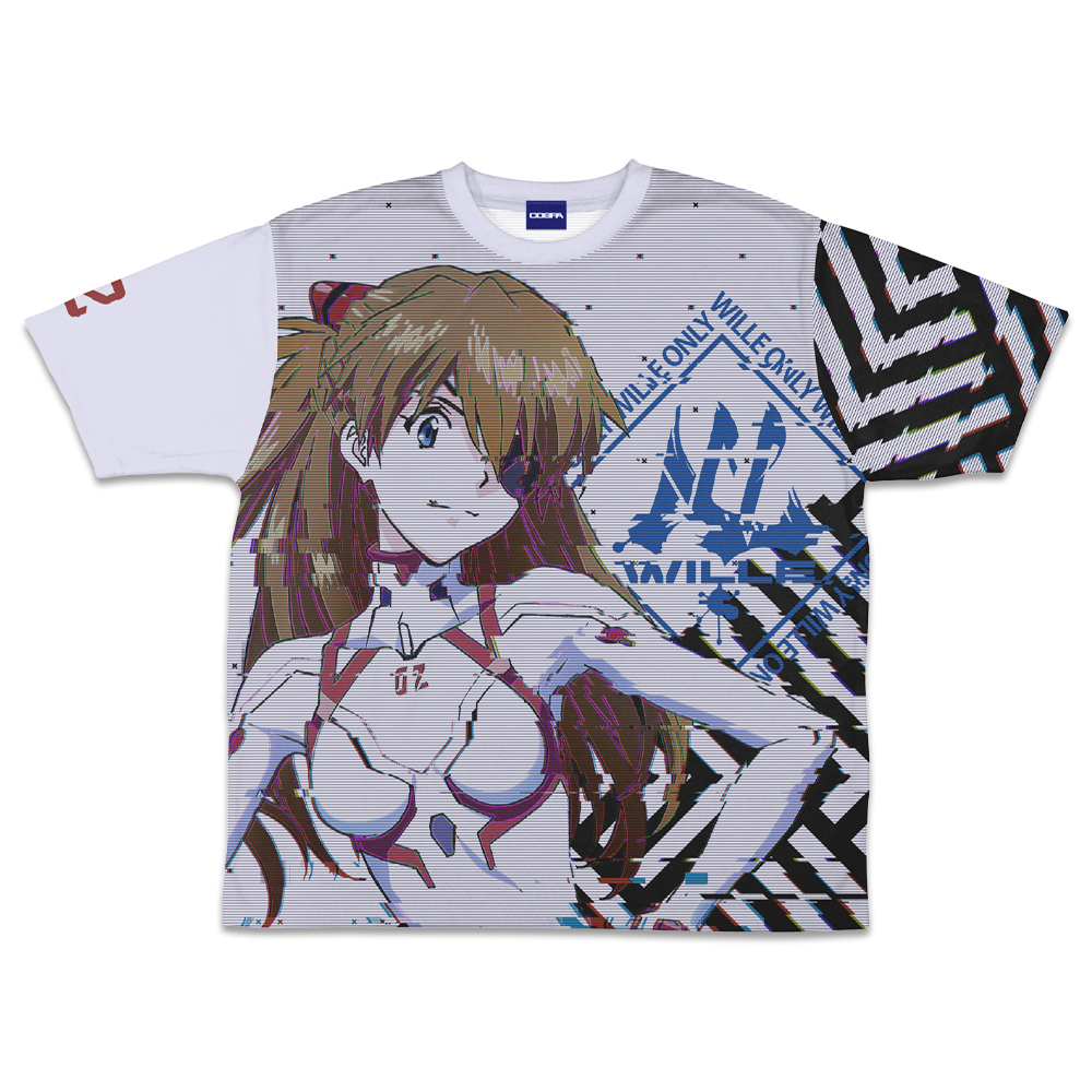 式波・アスカ・ラングレー 両面フルグラフィックTシャツ WILLE Ver