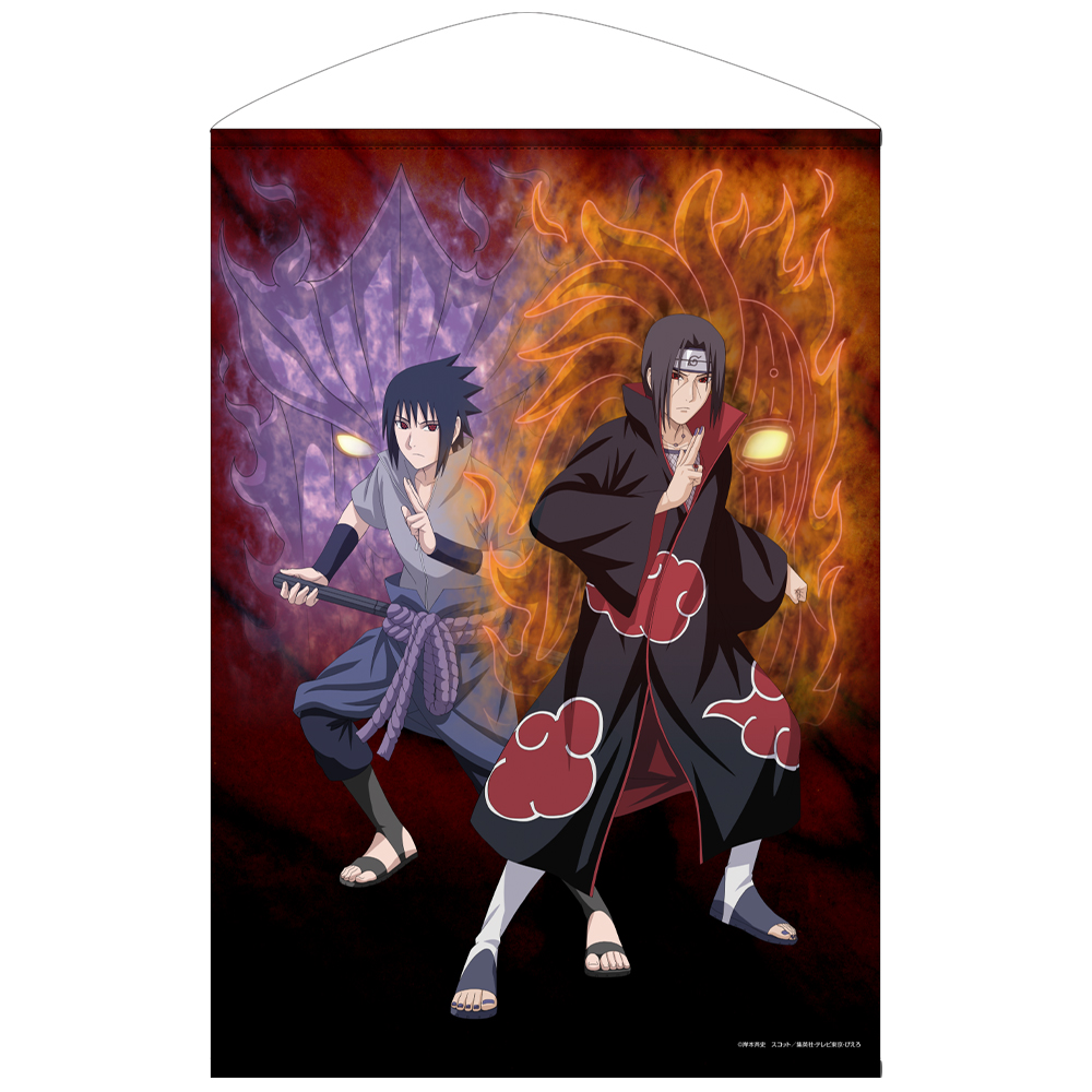 描き下ろし うちはサスケ＆うちはイタチ 100cmタペストリー [NARUTO