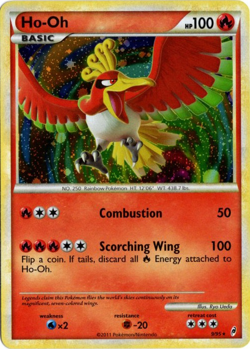 ホウオウ 海外版 英語版 Ho-Oh - 9/95 - 海外限定イラスト【Card Chicken】