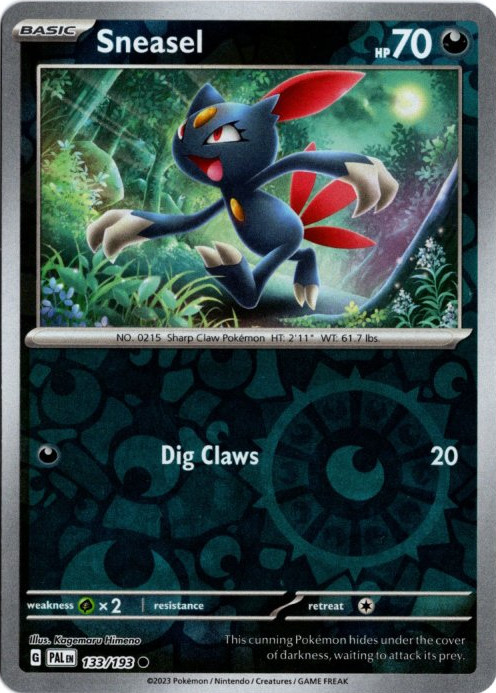 ニューラ 海外版 英語版 リバホロ Sneasel - 133/193 -【Card Chicken】