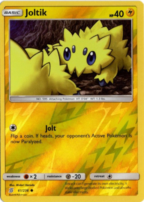 バチュル 海外版 英語版 リバホロ Joltik - 61/236 -【Card Chicken】