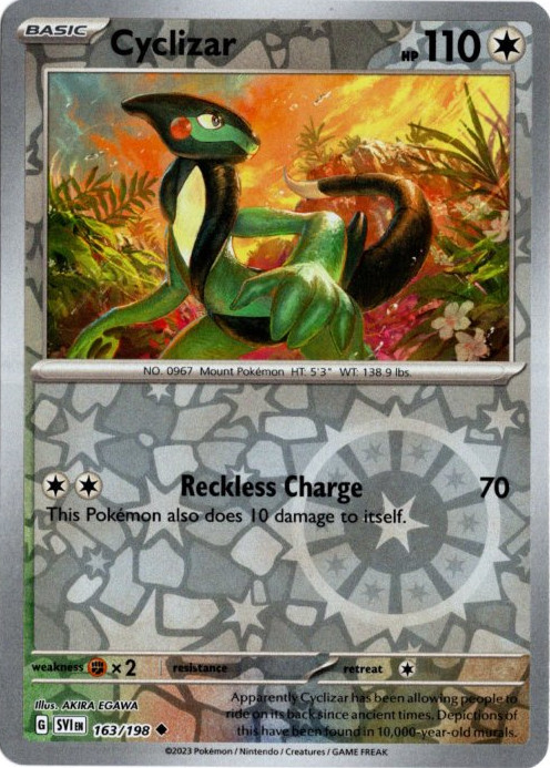 モトトカゲ 海外版 英語版 リバホロ Cyclizar - 163/198 -【Card Chicken】