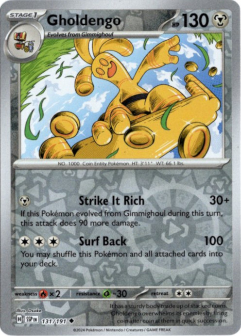 サーフゴー 海外版 英語版 リバホロ Gholdengo - 131/191 -【Card