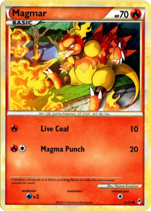 ブーバー 海外版 英語版 Magmar - 62/95 - 海外限定イラスト【Card