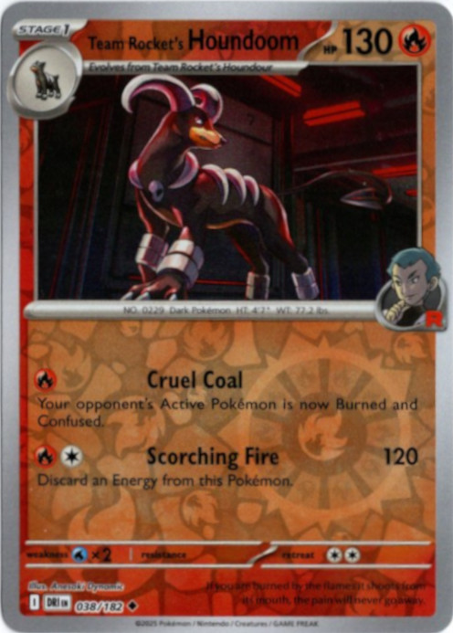ロケット団のヘルガー 海外版 英語版 リバホロ Team Rocket's Houndoom