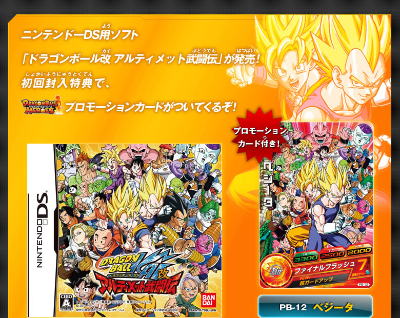ニンテンドーDS用ソフト「ドラゴンボール改 アルティメット武闘伝