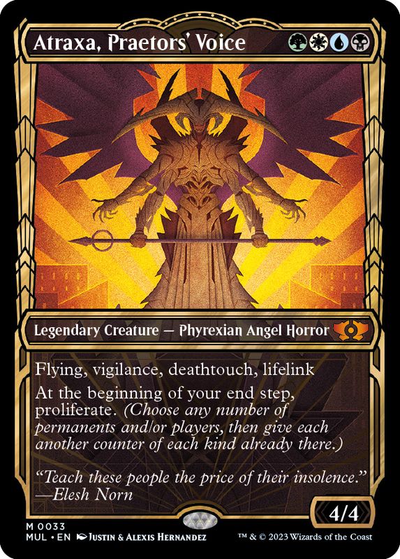 EX+](ダブルレインボウFOIL)法務官の声、アトラクサ/Atraxa, Praetors