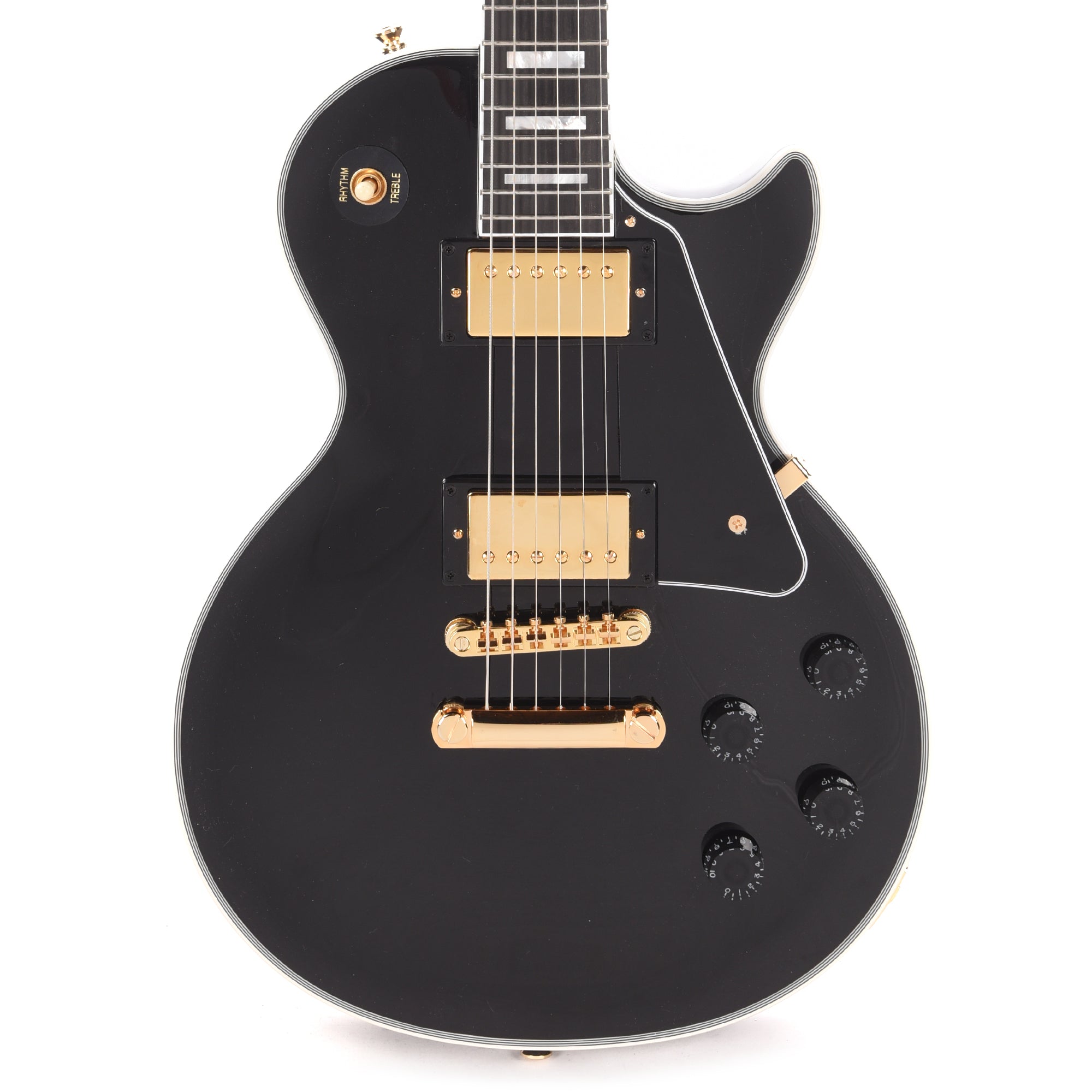 Epiphone Inspired by Gibson Custom Les Paul Custom Ebony – Chicago