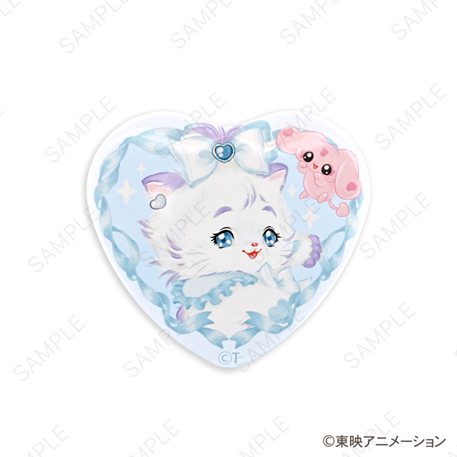 ふたりはプリキュア｜ハート型缶バッジ（キュアホワイト）
