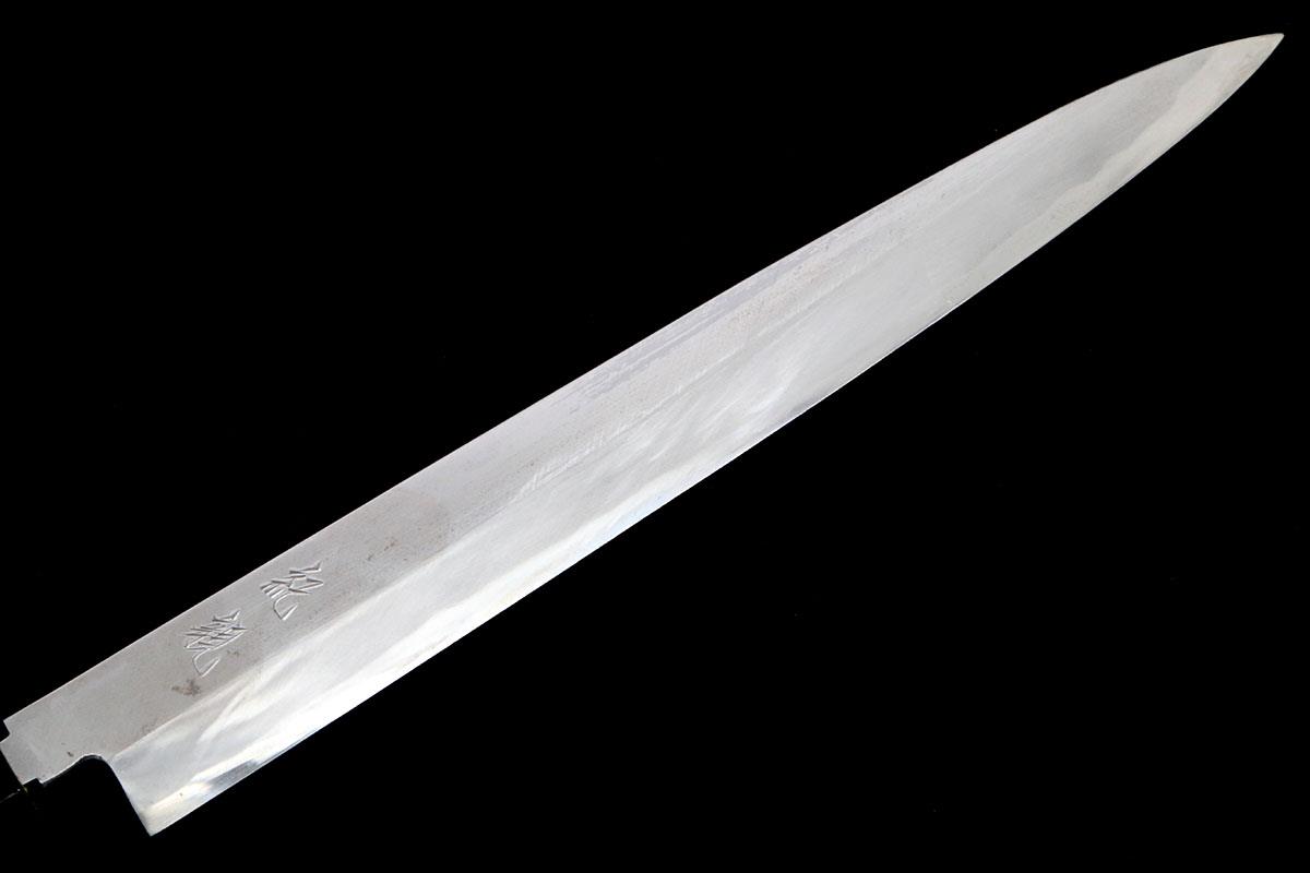柳刃包丁 霞 尺 青鋼 本鍛錬 朴柄 箱付 KN02-B458-2L2A | 紀親 | 包丁