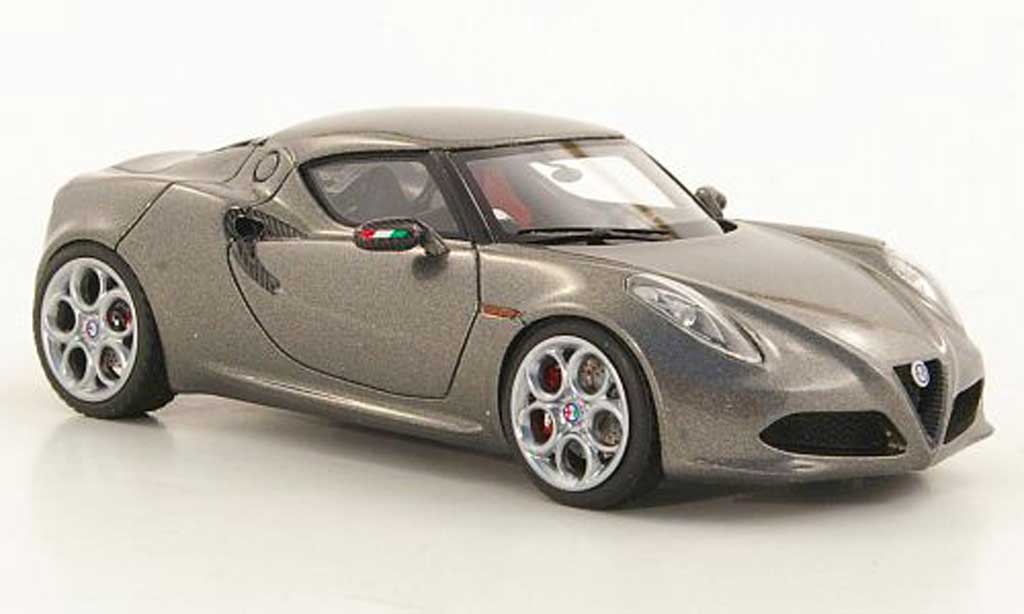 Diecast model cars Alfa Romeo 4C 1/43 Look Smart Concept grey IAA