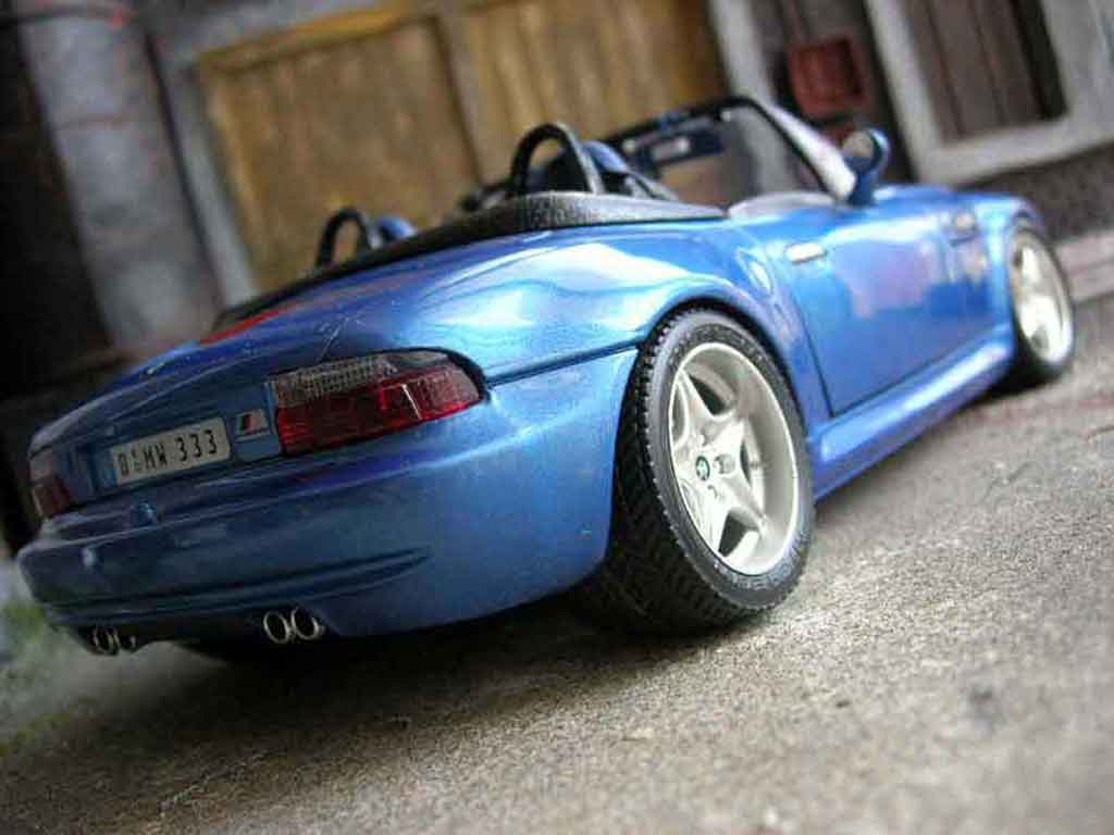Diecast model cars Bmw Z3 M 1/18 Burago M roadster blue 1996