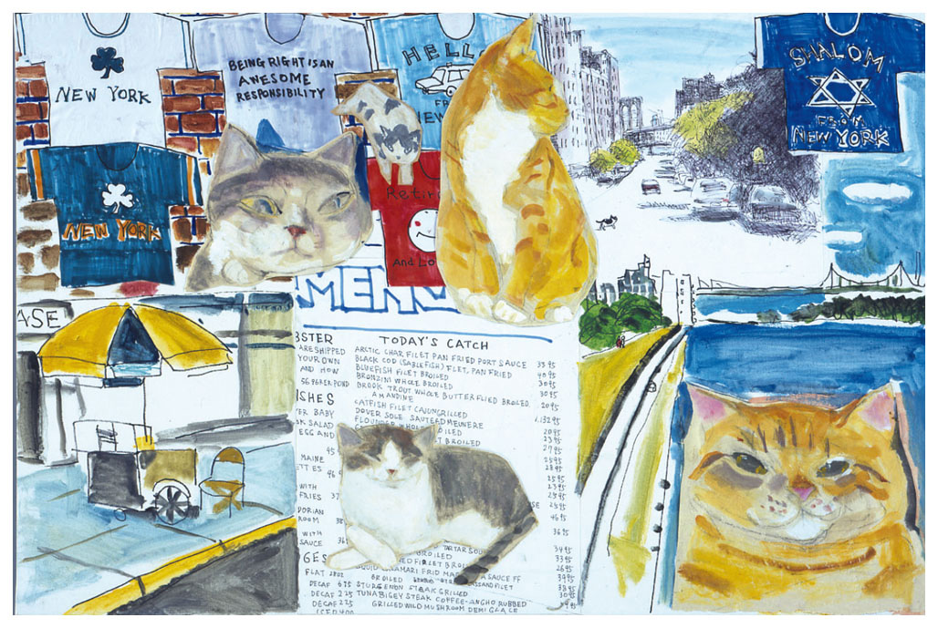 久下貴史 絵画 (版画/ジクレー) NY猫絵歴 8月 5530|アート＆フレーム