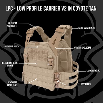 実物 Warrior Assault Systems LPC プレートキャリア V2 ミリタリー