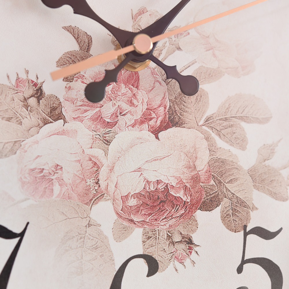 ロココ ホワイト 薔薇 掛け時計 幅39cm | ロココ調家具通販「ベベ