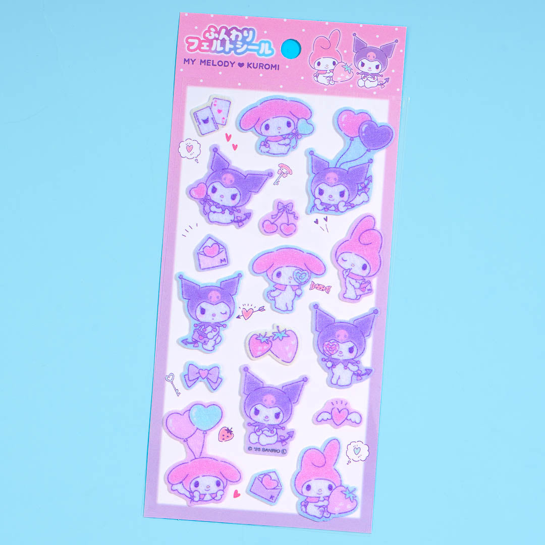 Kuromi x My Melody Friendship Felt Stickers – Blippo