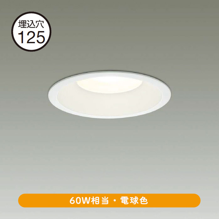 防雨型 ダウンライト Φ125mm 60W・電球色｜照明のライティングファクトリー