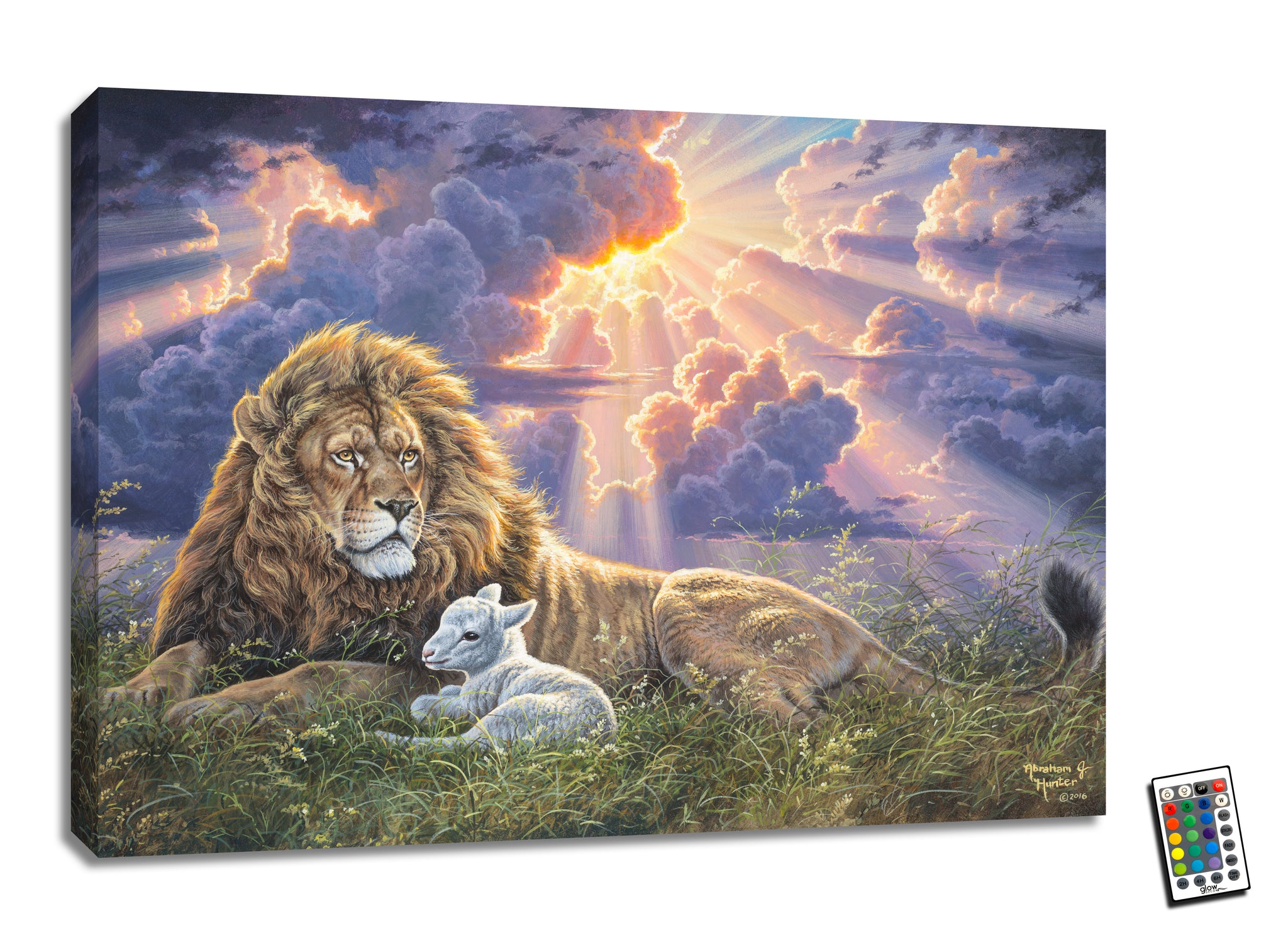 Perfect Peace 18x24 Fully Illuminated LED Wall Art | Glow Decor