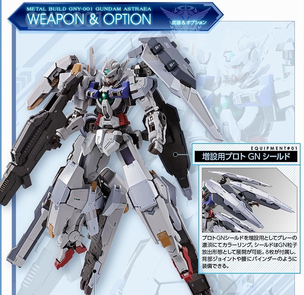 P-Bandai METAL BUILD GUNDAM ASTRAEA HIGH MANEUVER TEST PACK: This