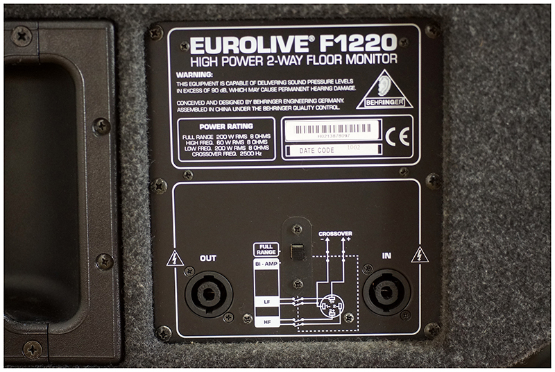 Behringer 【Eurolive F1220 / フロア・モニター・スピーカー】 | D