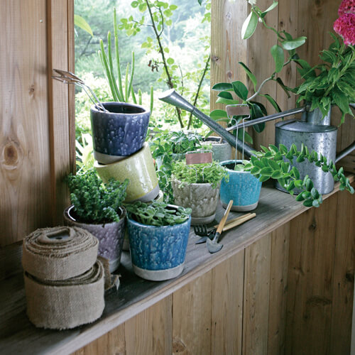 DULTON ONLINE SHOP | COLOR GLAZED POT TURQUOISE(4号 TURQUOISE