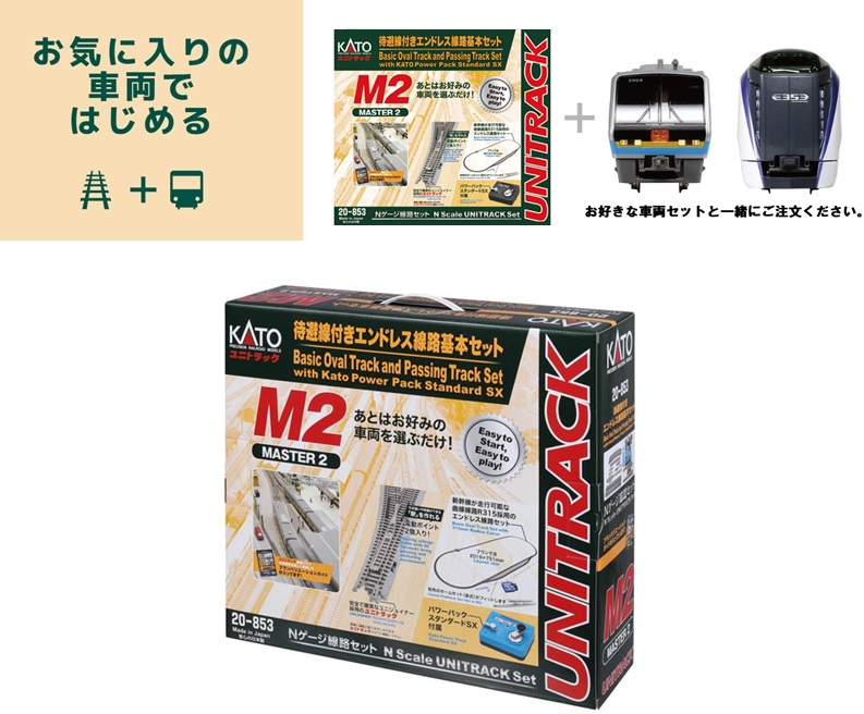 KATO鉄道模型オンラインショッピング M2 待避線付ｴﾝﾄﾞﾚｽ基本ｾｯﾄ ﾏｽﾀｰ2