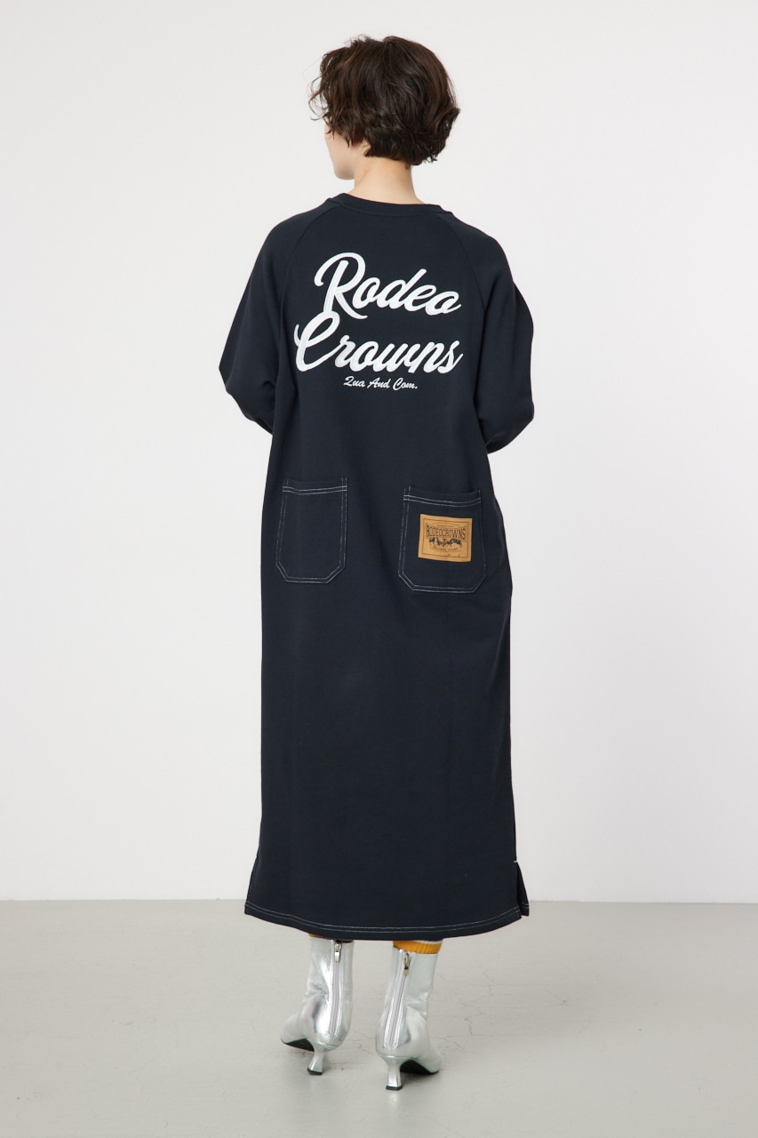 RODEO CROWNS WIDE BOWL | ラグランカラーステッチワンピース