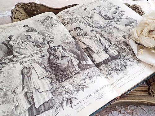LA MODE ILLUSTREE ファッションプレートブック - 薔薇と天使の