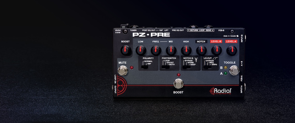 Radial TONEBONE PZ-PRE 2CHアコースティック・プリアンプPZ-Pro