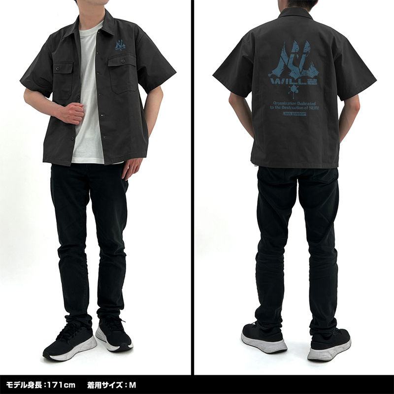 エヴァンゲリオン WILLEワークシャツ/GRAY（COSPA） [お届け予定：2026