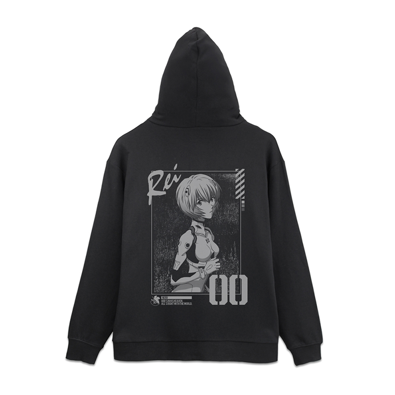 エヴァンゲリオン 綾波レイ ジップパーカー/BLACK（COSPA) [お届け予定