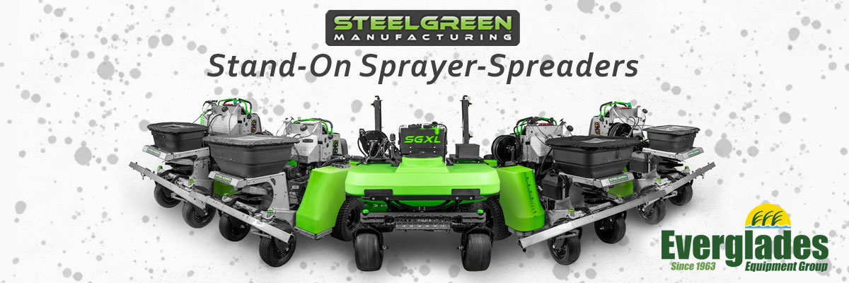 Steel Green Sprayer Spreaders Now At Everglades Equipment