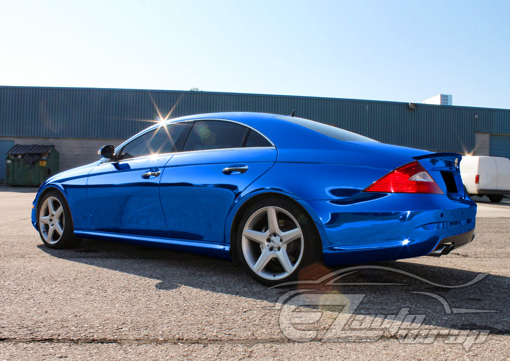 Supercast Sky Blue Easy Stretch Chrome Vinyl Wrap – EzAuto Wrap