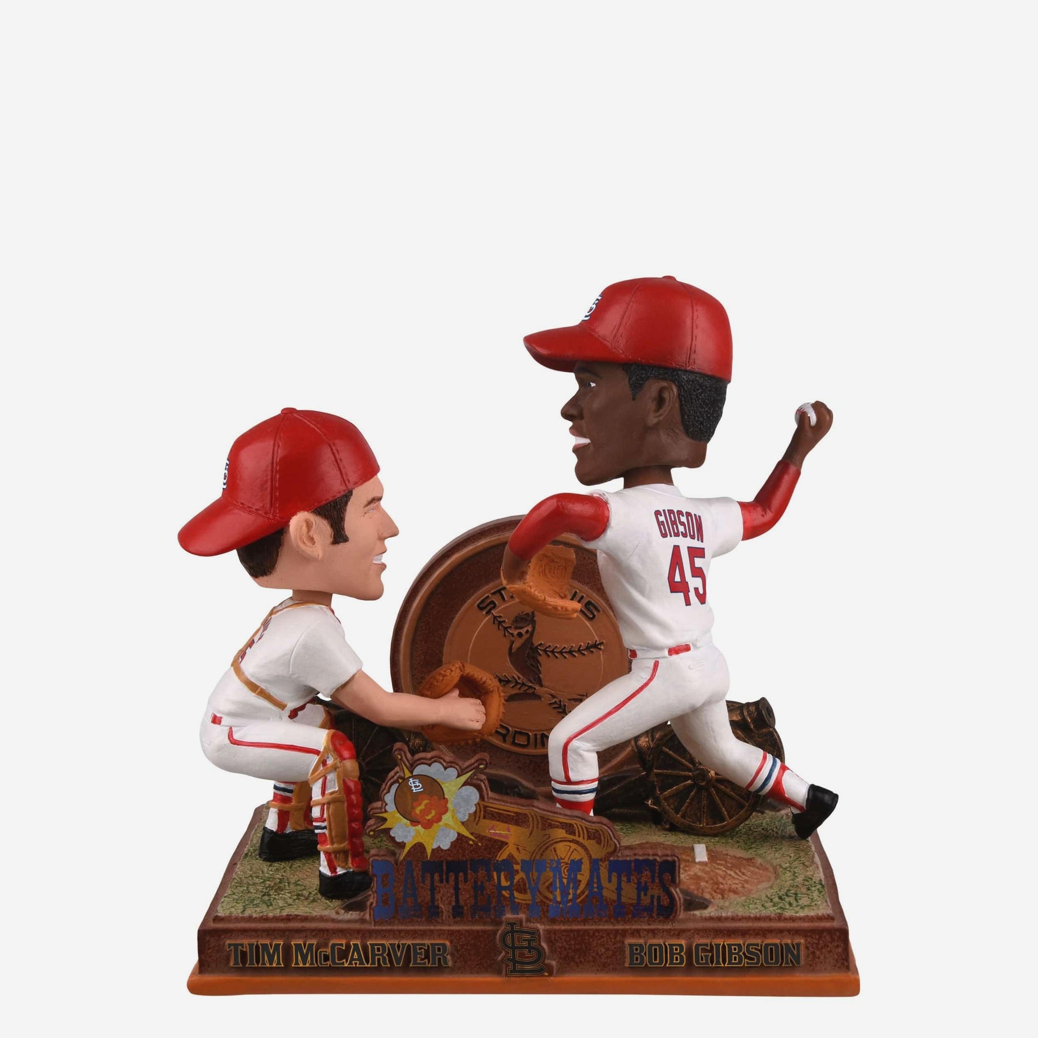Bob Gibson & Tim McCarver St Louis Cardinals Battery Mates Dual