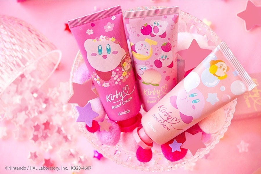 星のカービィ ハンドクリーム」香りと楽しむ3デザイン、フローラルや