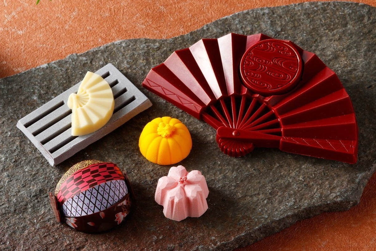 ホテル雅叙園東京25年バレンタインチョコ、“アート着想”扇・桜など