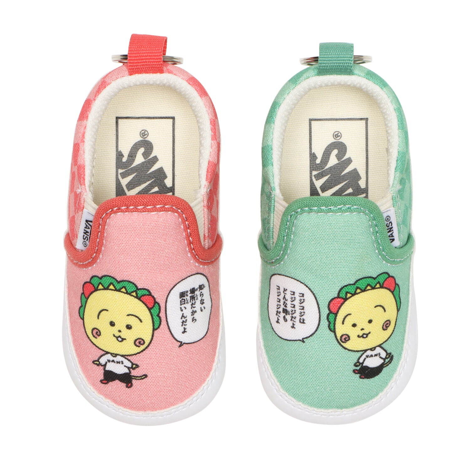 Vans×さくらももこ、まる⼦総柄「オールドスクール」やコジコジ“漫画風