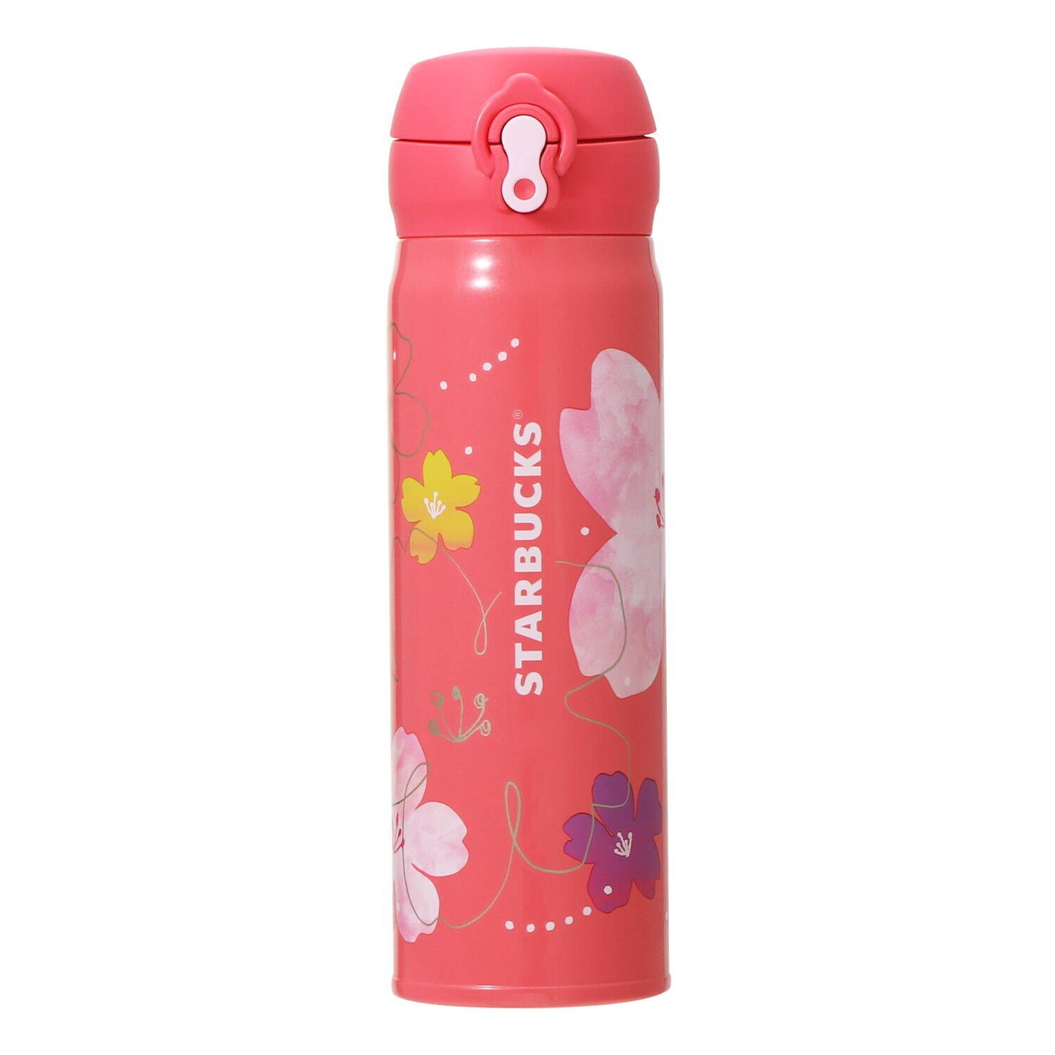 スターバックスの春限定グッズ「SAKURA」桜の花が舞うステンレスボトル