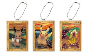 ムンク展」がポケモンとコラボ、“叫び”ポーズのピカチュウ限定グッズ