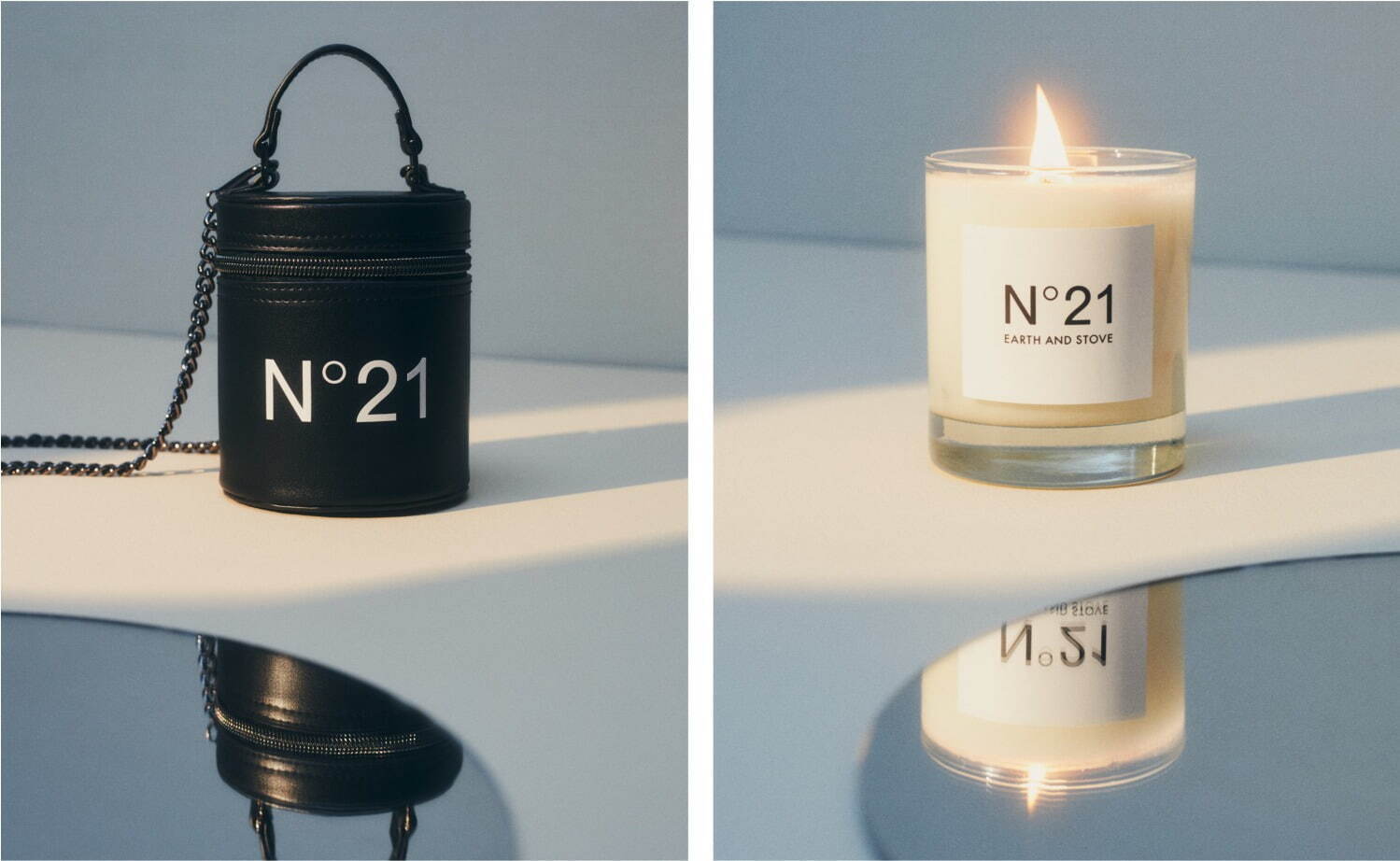 N21の“クリスタル入り”お守りキャンドル、森林浴のような香り＆アース