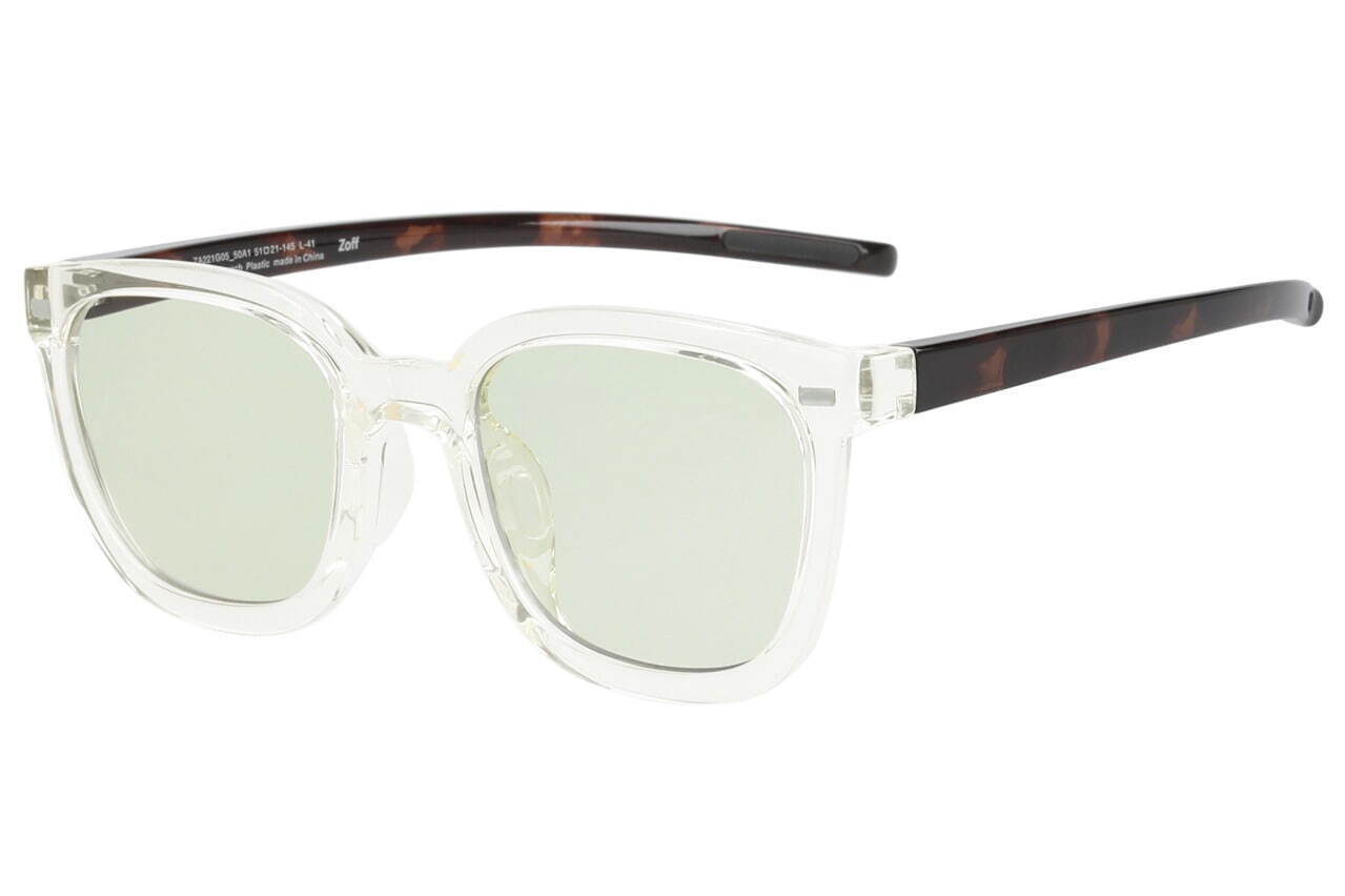 Zoff×ユナイテッドアローズ初のサングラス、カラーレンズ×クリア