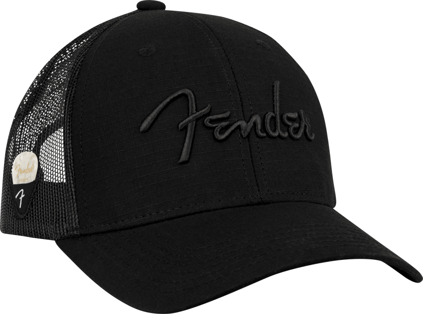 Fender® Snap Back Pick Holder Hat, Black