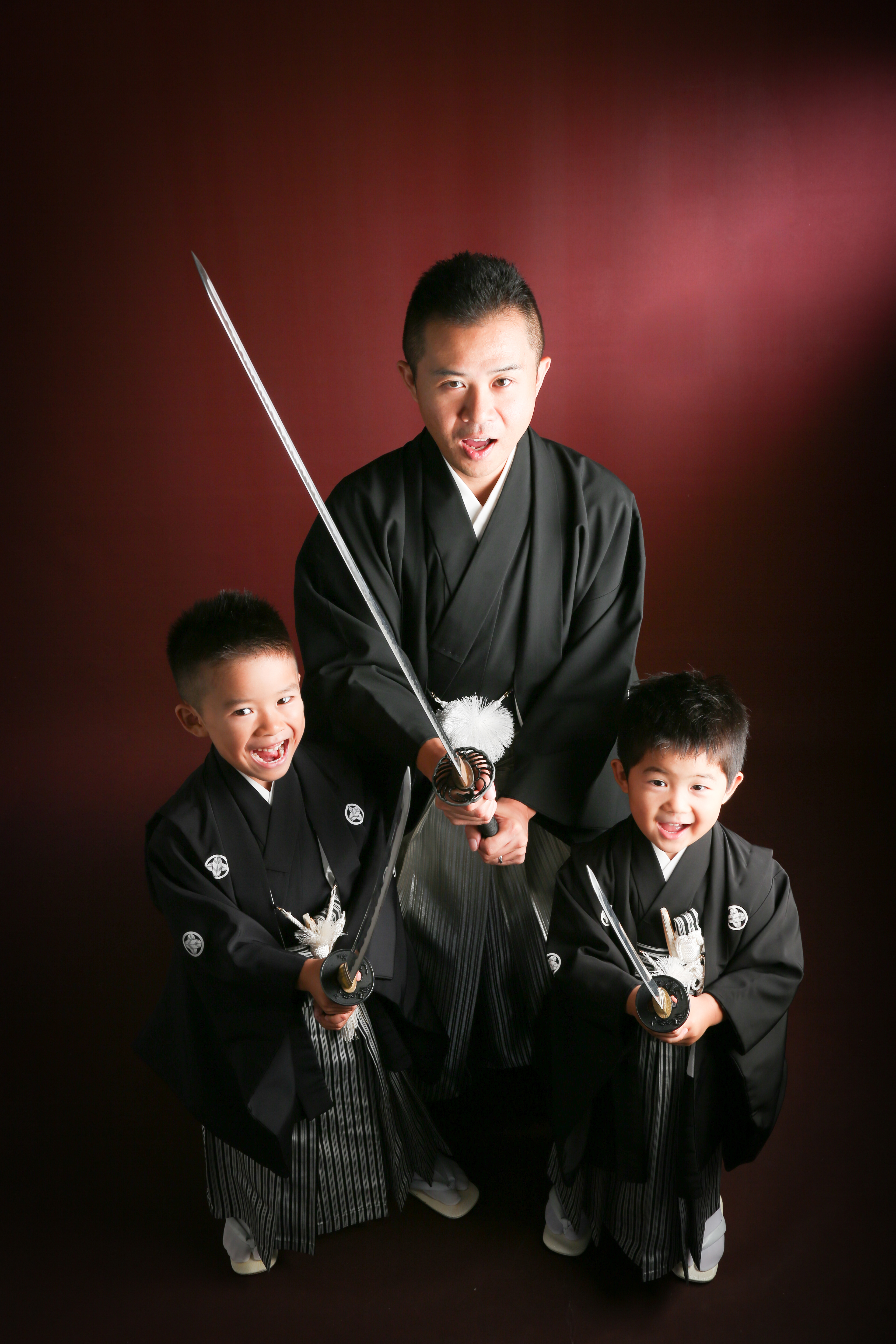 七五三＞3人の侍＋パイロット＜753＞ | フォトスタジオKOWA