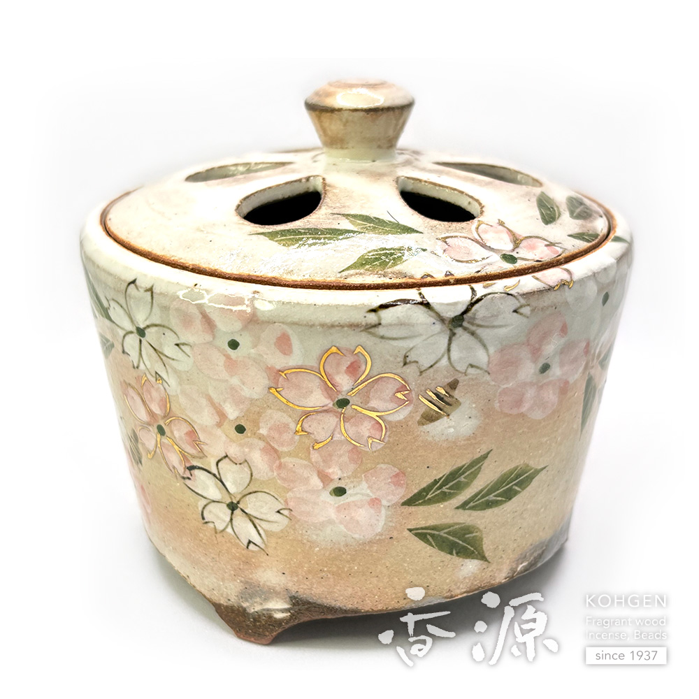 京焼・清水焼 香炉 乾山手（けんざんて） みやこ桜の通販 - お香専門店香源