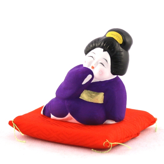 お福さん （紫）・縁起物 / 京都の人形・こけし・和雑貨通販│木村桜士堂
