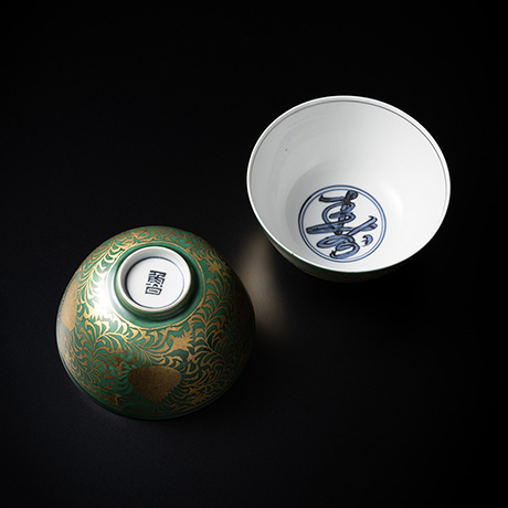 No.36 青金襴手向付 六人 / A set of 6 deep bowls, gold leaf