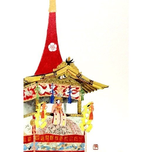 京都 祇園祭・長刀鉾ミニチュア・ミニ（レジン製）（小）NEW