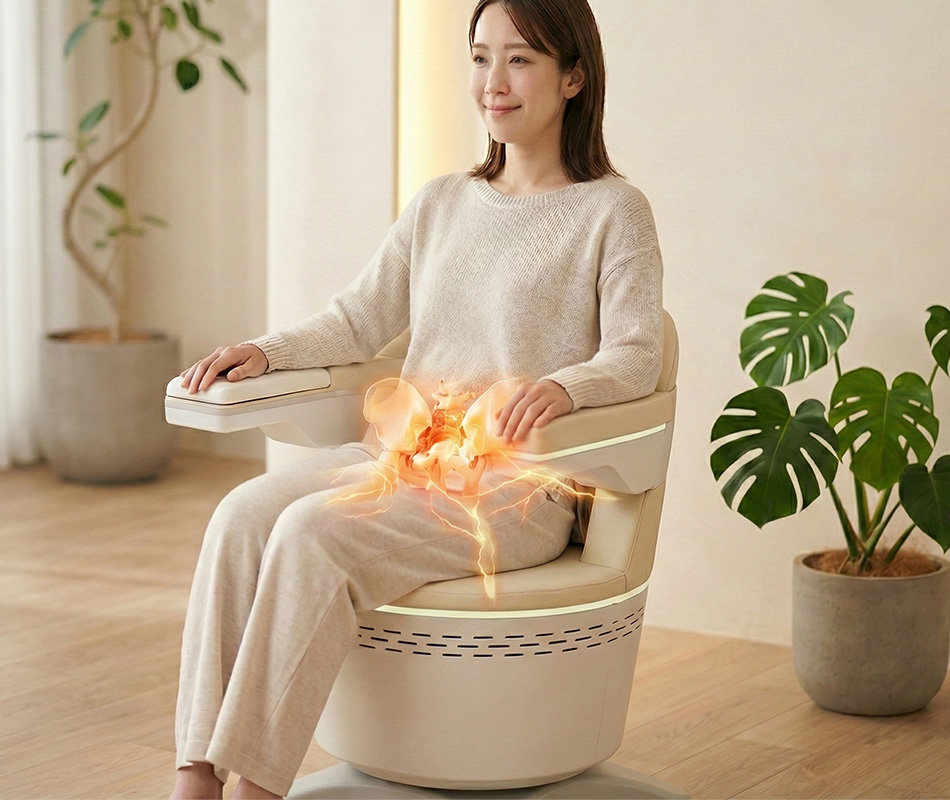 骨盤底筋トレーニングチェア Pelcare：アトラアカデミー